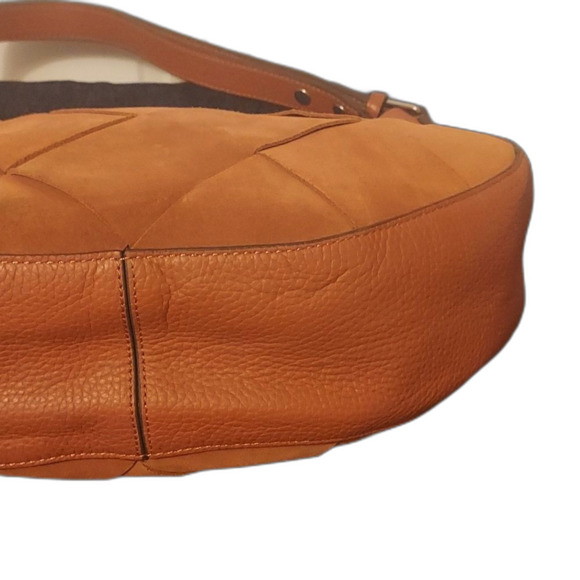 Nordstrom Treasure and Bond Suede Hobo Shoulder Crossbody Bag Orange Rust W… - Picture 4 of 13